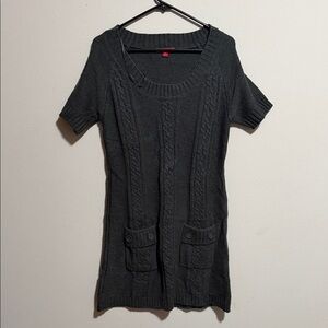 Liv dark gray sweater dress